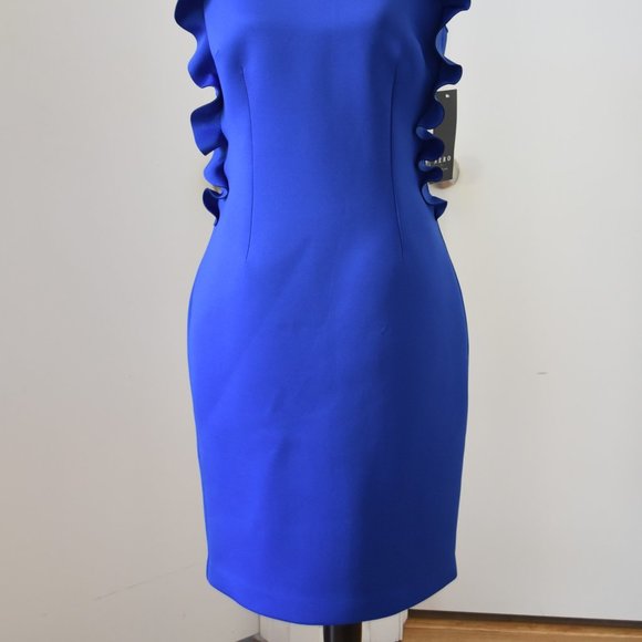 NEW! Nero By Jatin Varma Ruffle Detail Dress. - Picture 6 of 12